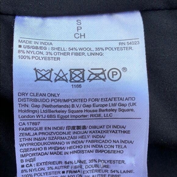 Banana Republic Asymmetrical Wool Zip Front Vest - Picture 6 of 7